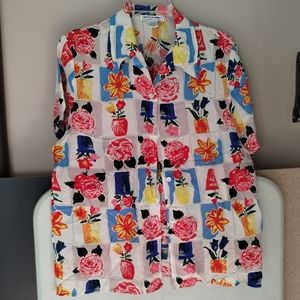 Vintage NWT Nora Noh Blouse sz L